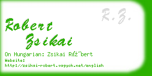 robert zsikai business card